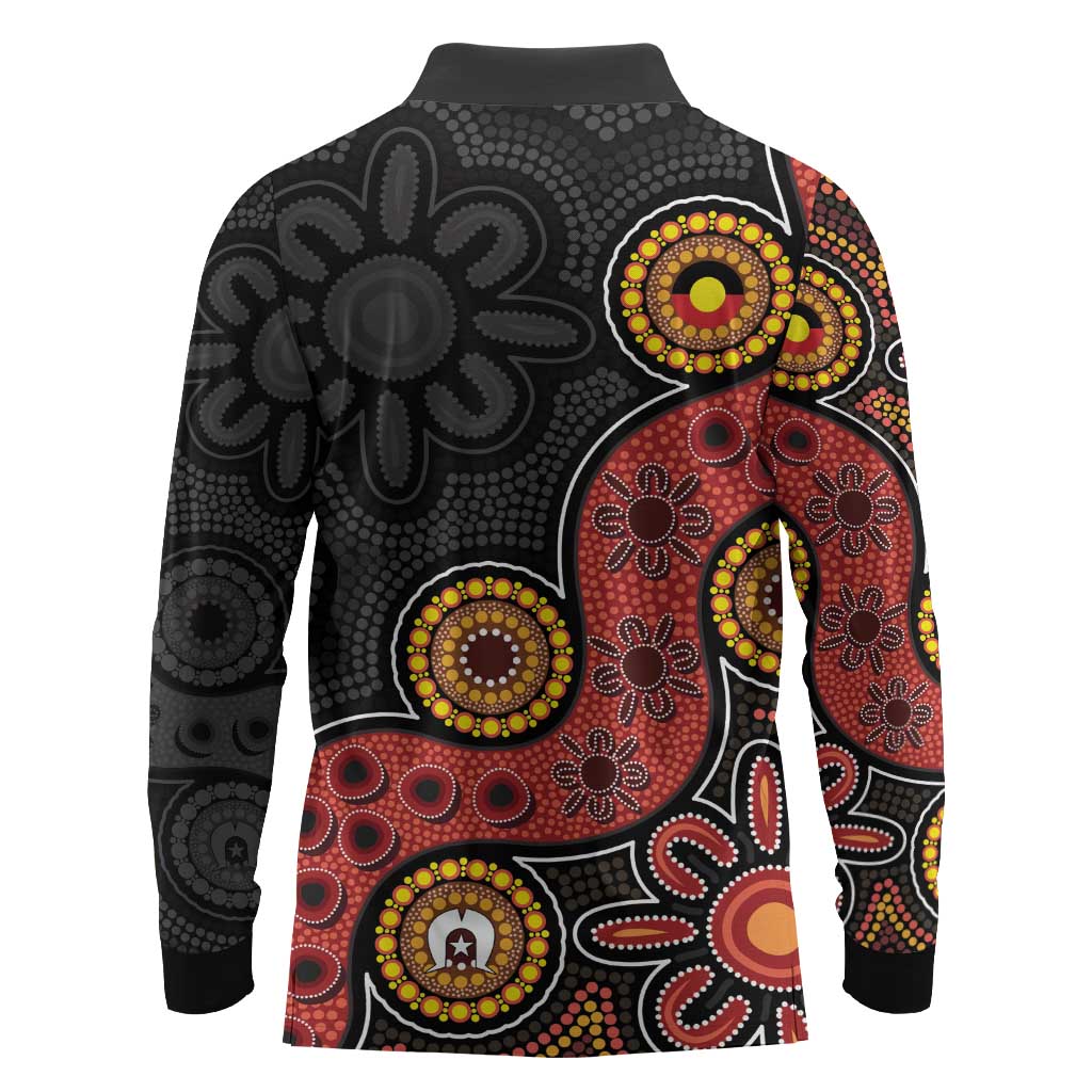 NAIDOC Week 2026 Long Sleeve Polo Shirt 50 Years of Deadly Indigenous Pride
