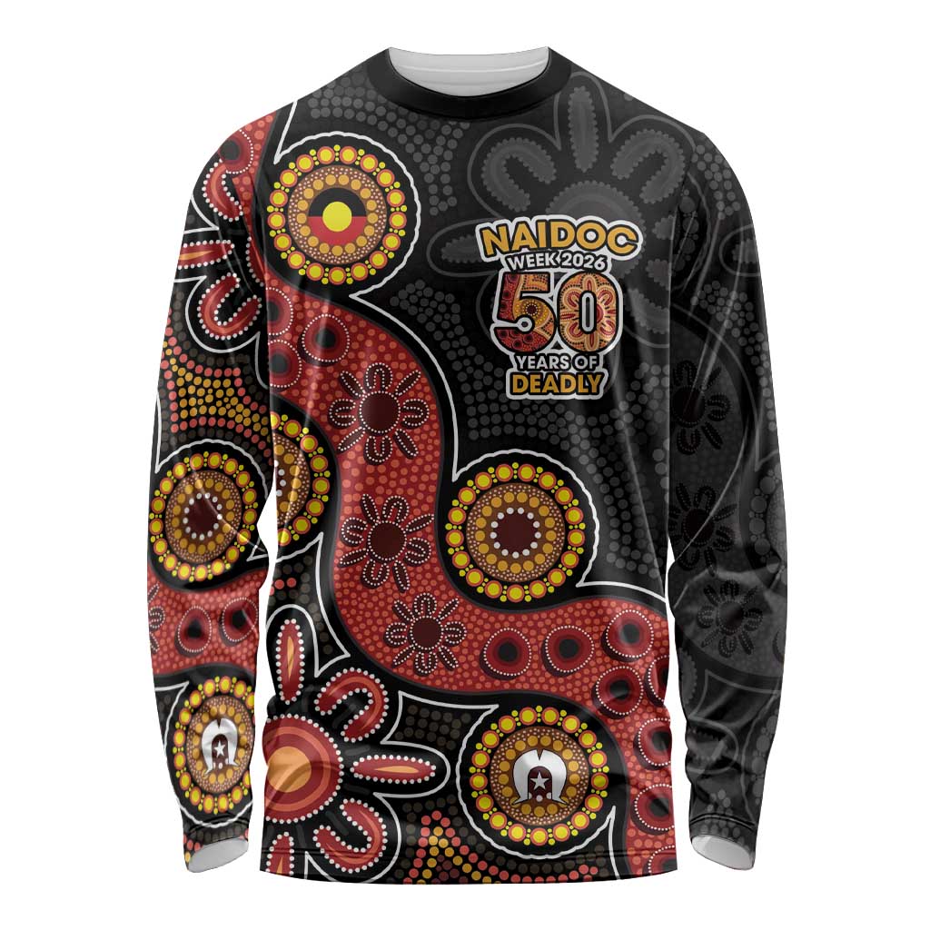 NAIDOC Week 2026 Long Sleeve Shirt 50 Years of Deadly Indigenous Pride