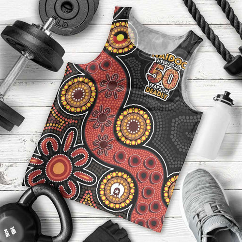 NAIDOC Week 2026 Men Tank Top 50 Years of Deadly Indigenous Pride