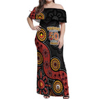 NAIDOC Week 2026 Off Shoulder Maxi Dress 50 Years of Deadly Indigenous Pride