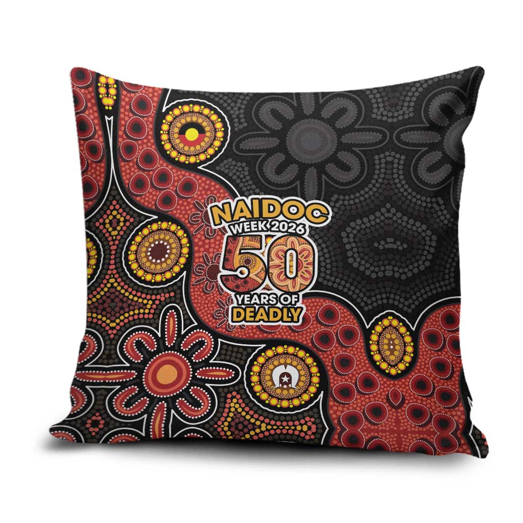 NAIDOC Week 2026 Pillow Cover 50 Years of Deadly Indigenous Pride
