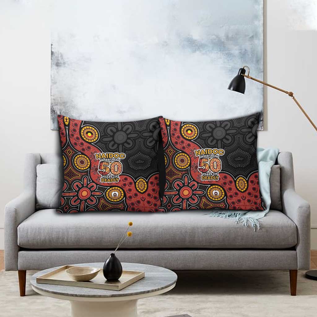 NAIDOC Week 2026 Pillow Cover 50 Years of Deadly Indigenous Pride