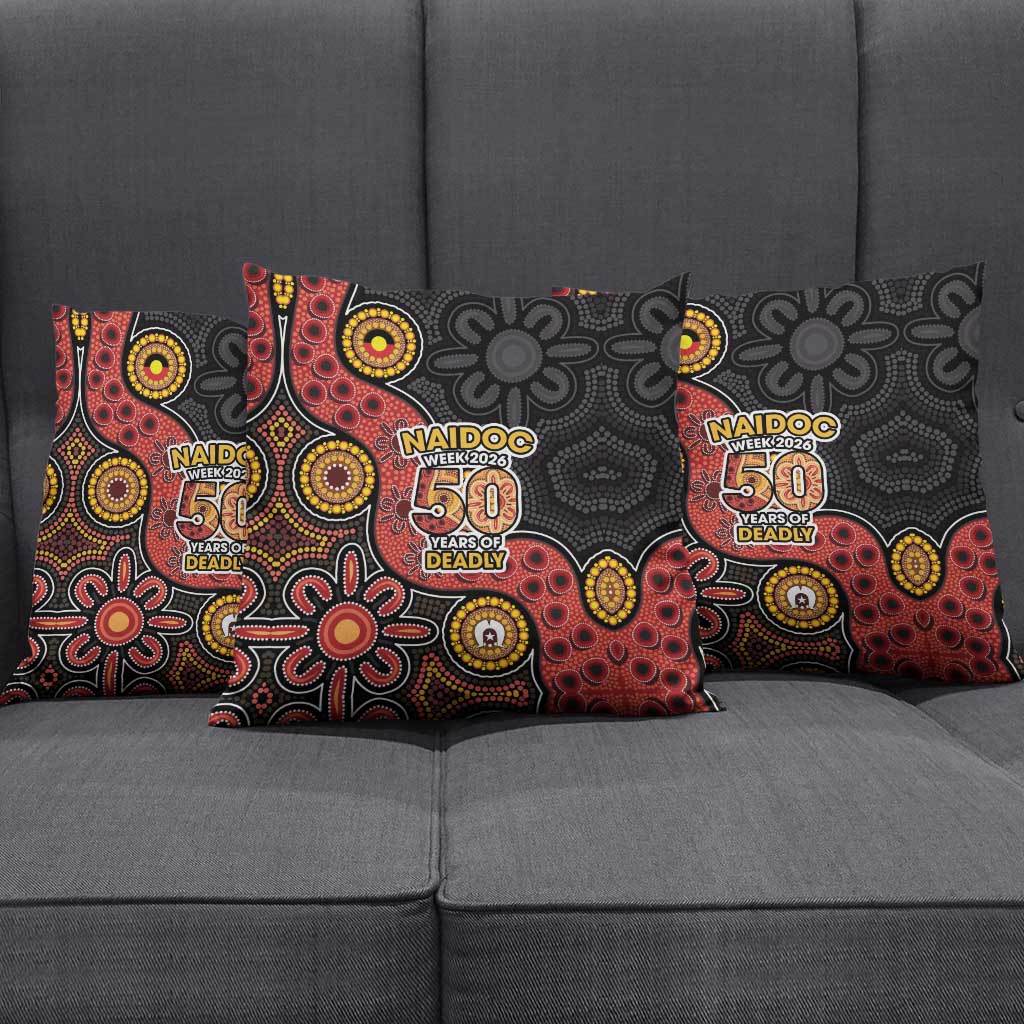 NAIDOC Week 2026 Pillow Cover 50 Years of Deadly Indigenous Pride