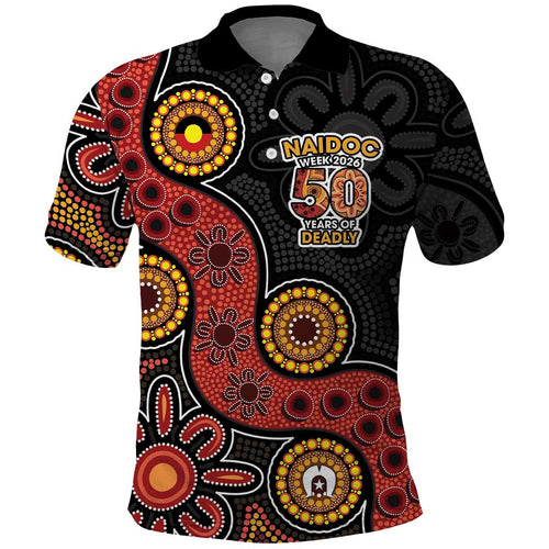 NAIDOC Week 2026 Polo Shirt 50 Years of Deadly Indigenous Pride