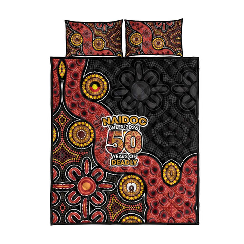 NAIDOC Week 2026 Quilt Bed Set 50 Years of Deadly Indigenous Pride