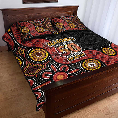 NAIDOC Week 2026 Quilt Bed Set 50 Years of Deadly Indigenous Pride