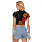 NAIDOC Week 2026 Raglan Cropped T Shirt 50 Years of Deadly Indigenous Pride