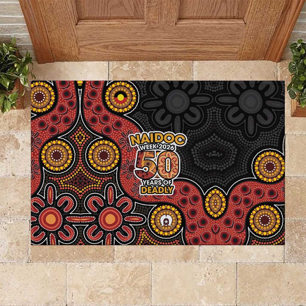 NAIDOC Week 2026 Rubber Doormat 50 Years of Deadly Indigenous Pride