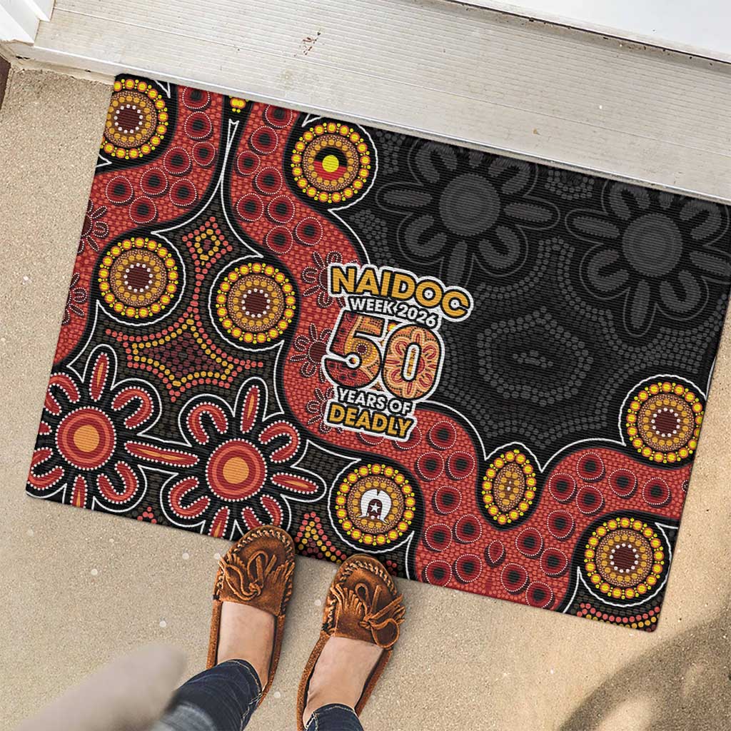 NAIDOC Week 2026 Rubber Doormat 50 Years of Deadly Indigenous Pride