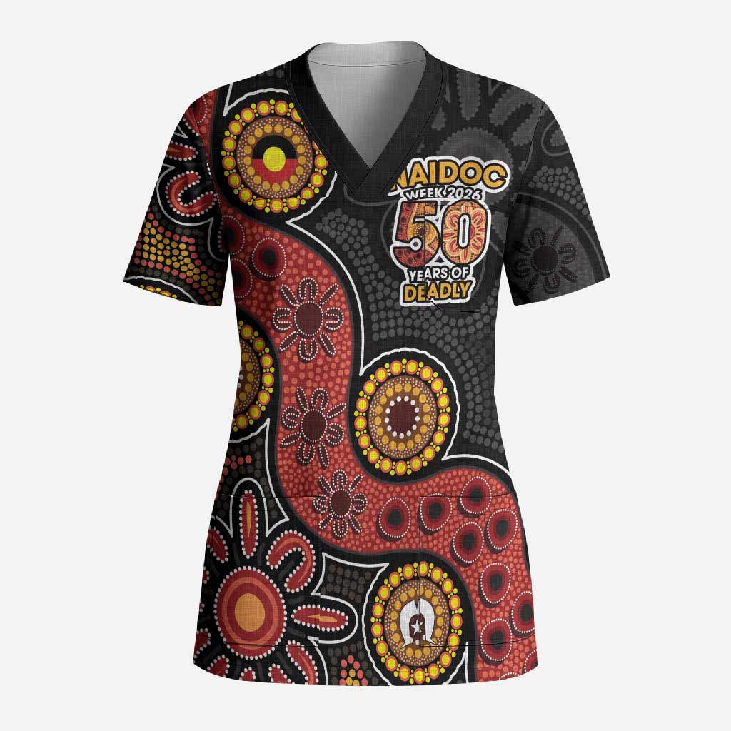 NAIDOC Week 2026 Scrub Top 50 Years of Deadly Indigenous Pride