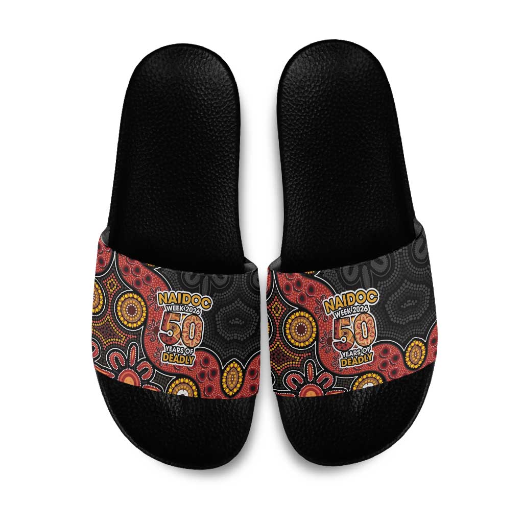 NAIDOC Week 2026 Slide Sandals 50 Years of Deadly Indigenous Pride
