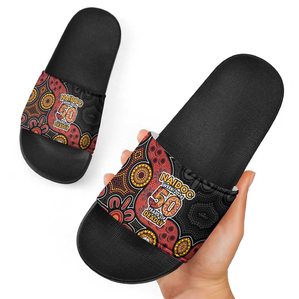 NAIDOC Week 2026 Slide Sandals 50 Years of Deadly Indigenous Pride