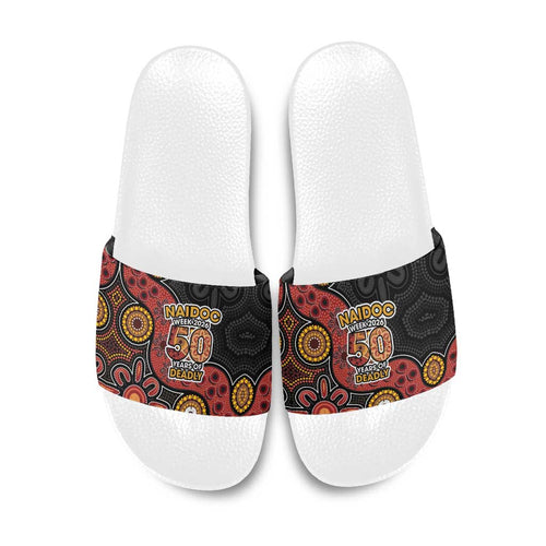 NAIDOC Week 2026 Slide Sandals 50 Years of Deadly Indigenous Pride
