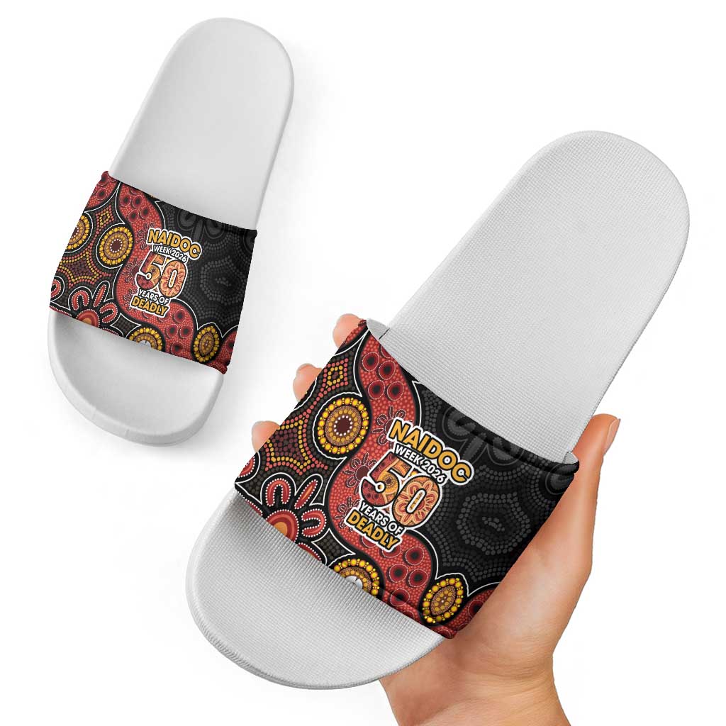 NAIDOC Week 2026 Slide Sandals 50 Years of Deadly Indigenous Pride