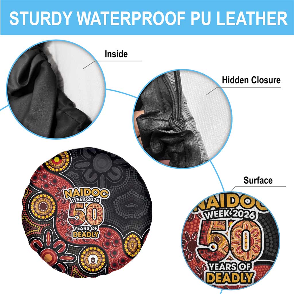 NAIDOC Week 2026 Spare Tire Cover 50 Years of Deadly Indigenous Pride