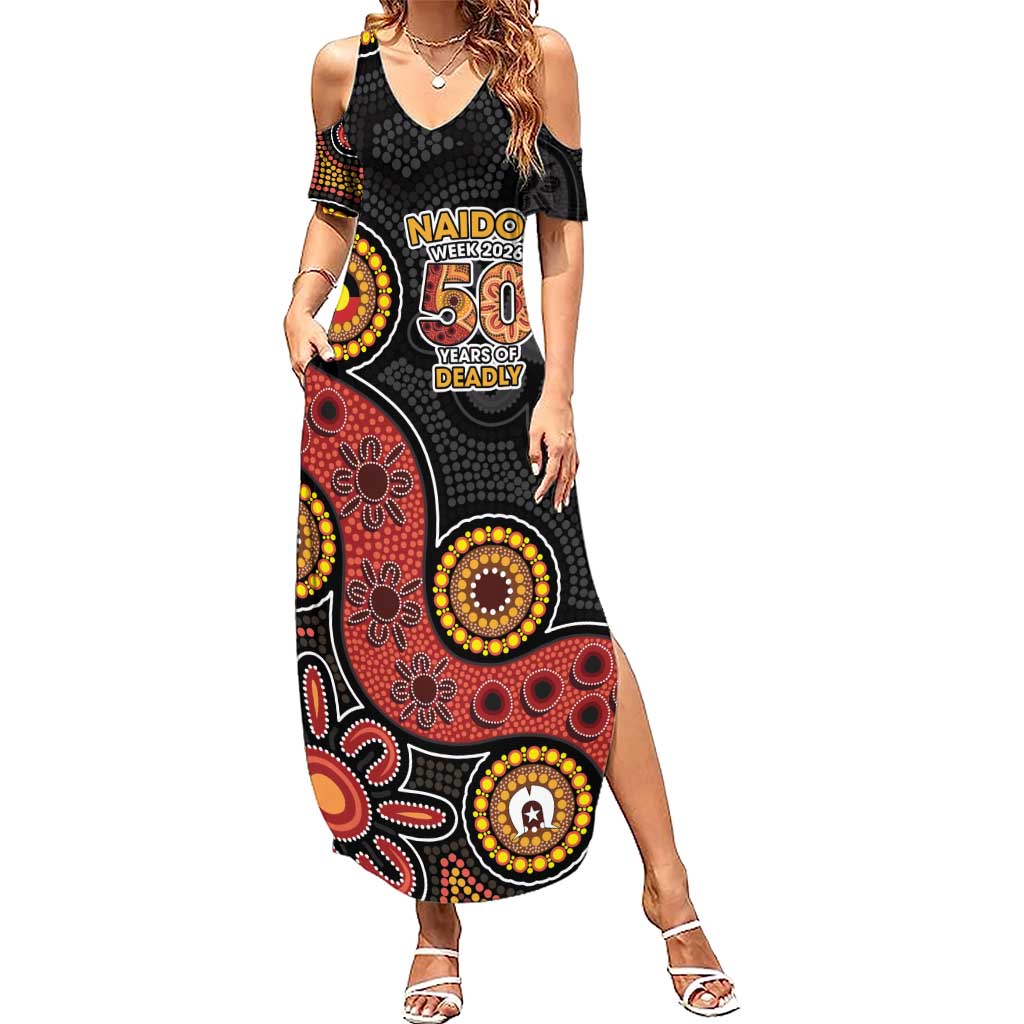 NAIDOC Week 2026 Summer Maxi Dress 50 Years of Deadly Indigenous Pride