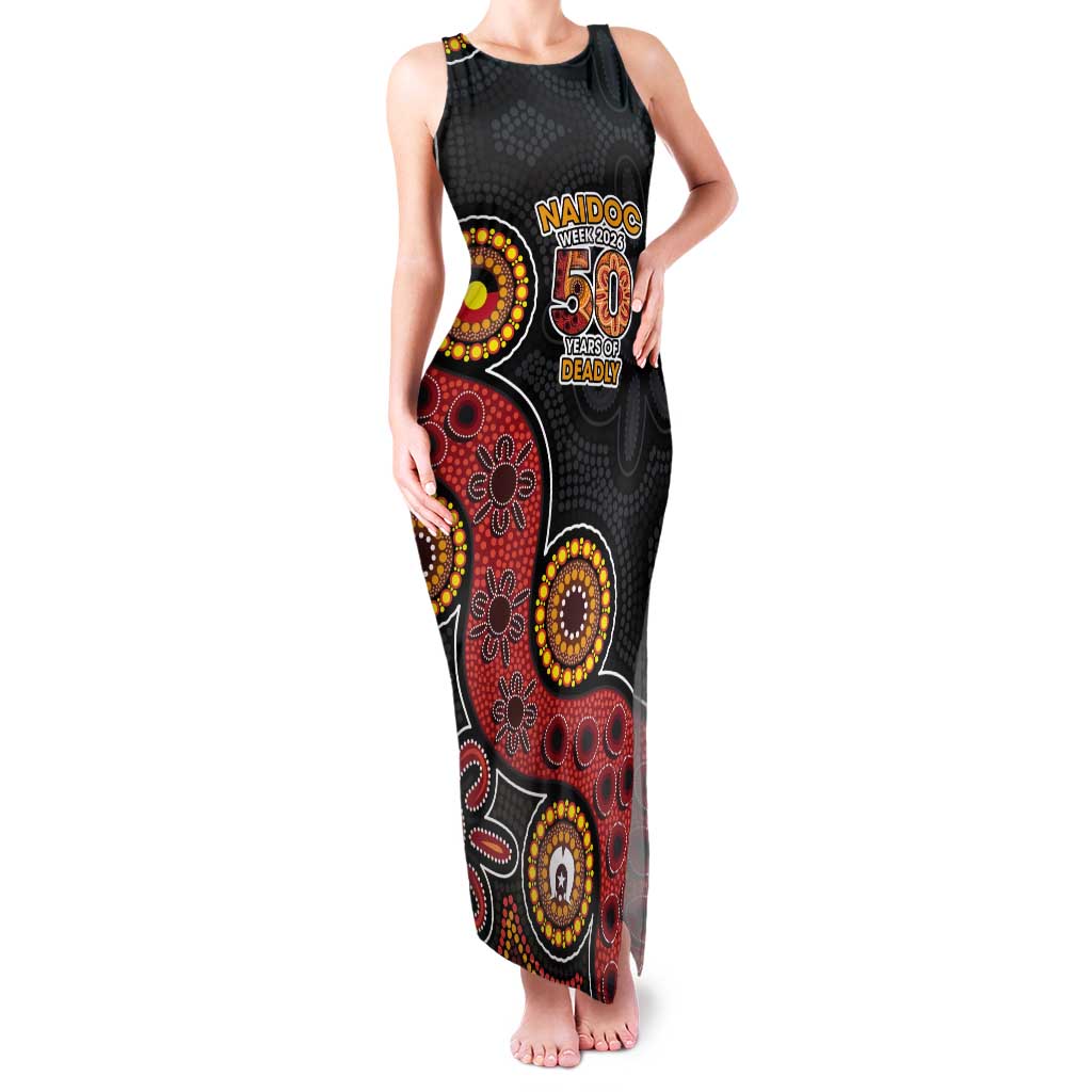 NAIDOC Week 2026 Tank Maxi Dress 50 Years of Deadly Indigenous Pride
