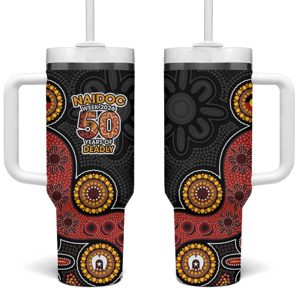 NAIDOC Week 2026 Tumbler With Handle 50 Years of Deadly Indigenous Pride