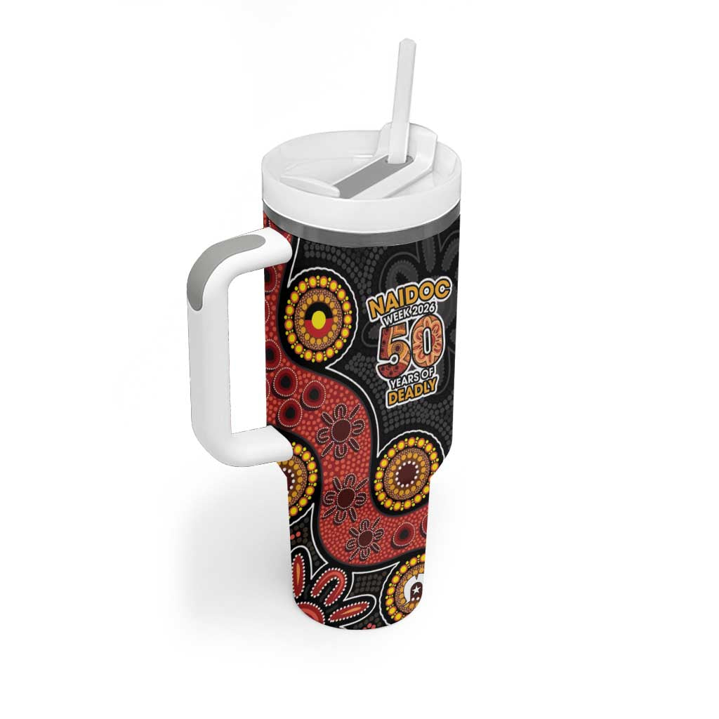 NAIDOC Week 2026 Tumbler With Handle 50 Years of Deadly Indigenous Pride