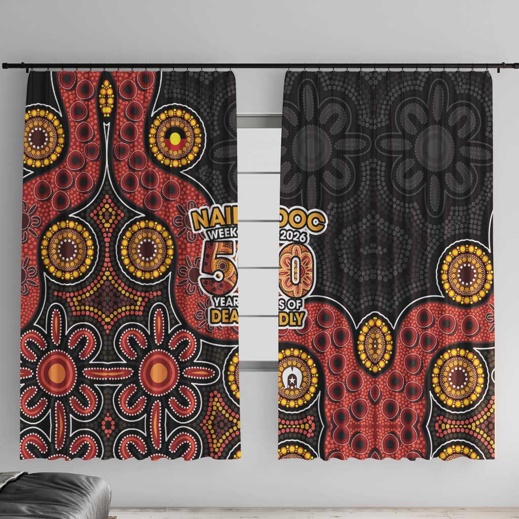 NAIDOC Week 2026 Window Curtain 50 Years of Deadly Indigenous Pride