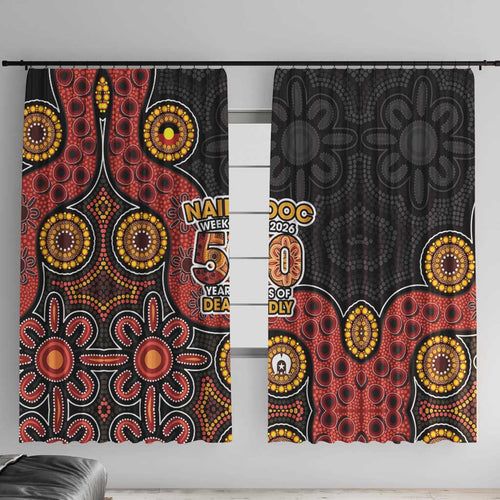 NAIDOC Week 2026 Window Curtain 50 Years of Deadly Indigenous Pride
