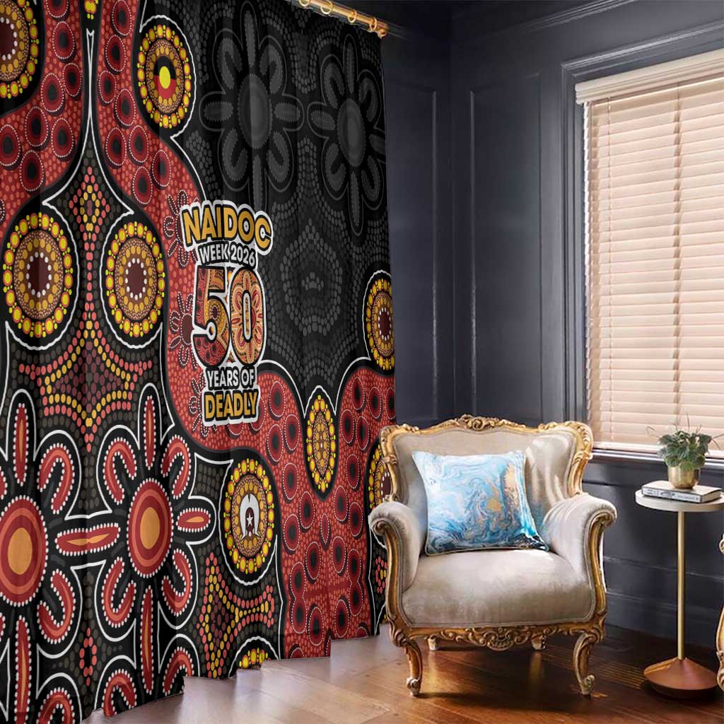 NAIDOC Week 2026 Window Curtain 50 Years of Deadly Indigenous Pride
