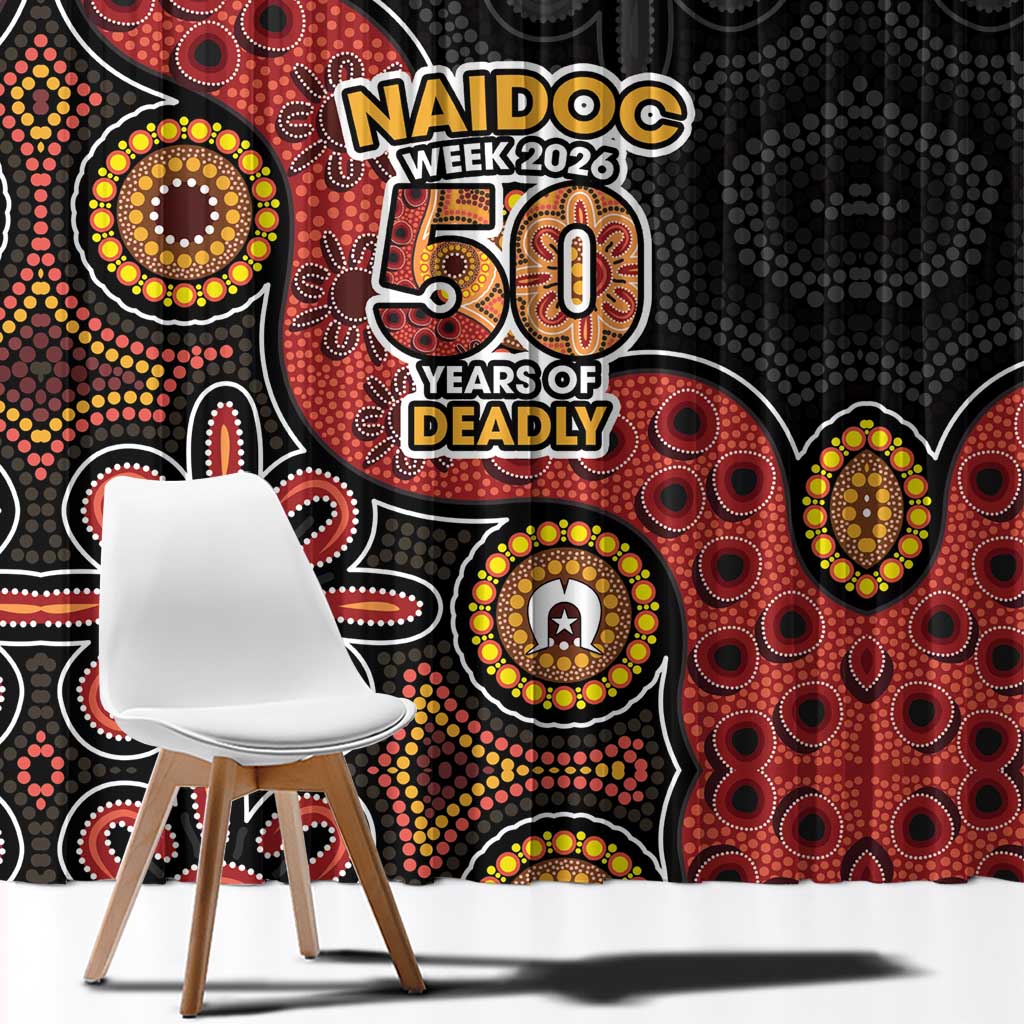 NAIDOC Week 2026 Window Curtain 50 Years of Deadly Indigenous Pride