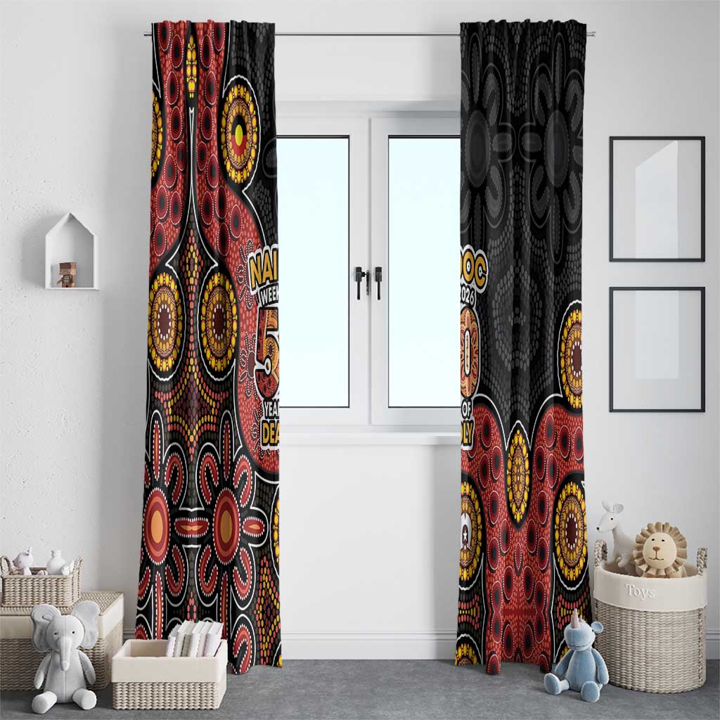 NAIDOC Week 2026 Window Curtain 50 Years of Deadly Indigenous Pride