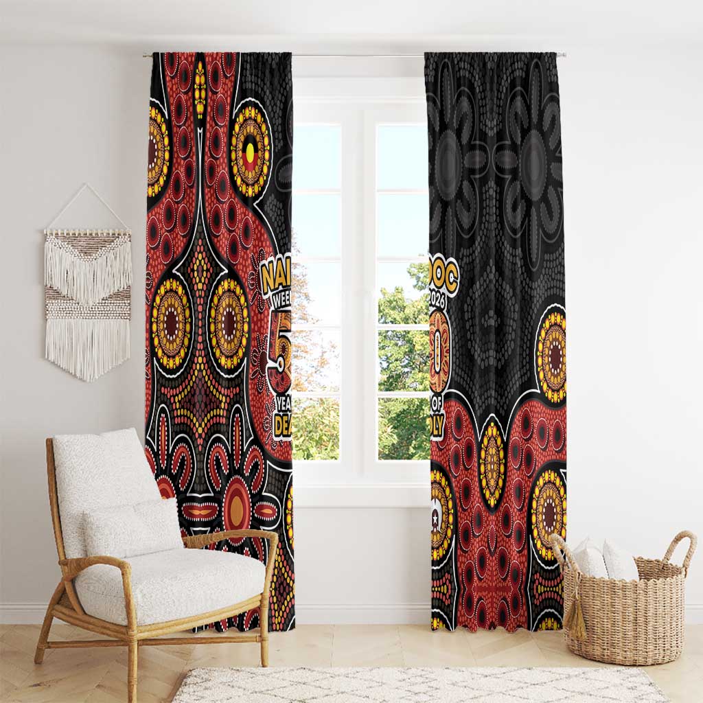 NAIDOC Week 2026 Window Curtain 50 Years of Deadly Indigenous Pride