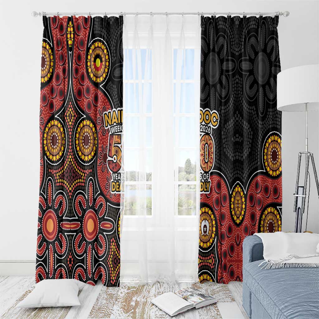 NAIDOC Week 2026 Window Curtain 50 Years of Deadly Indigenous Pride