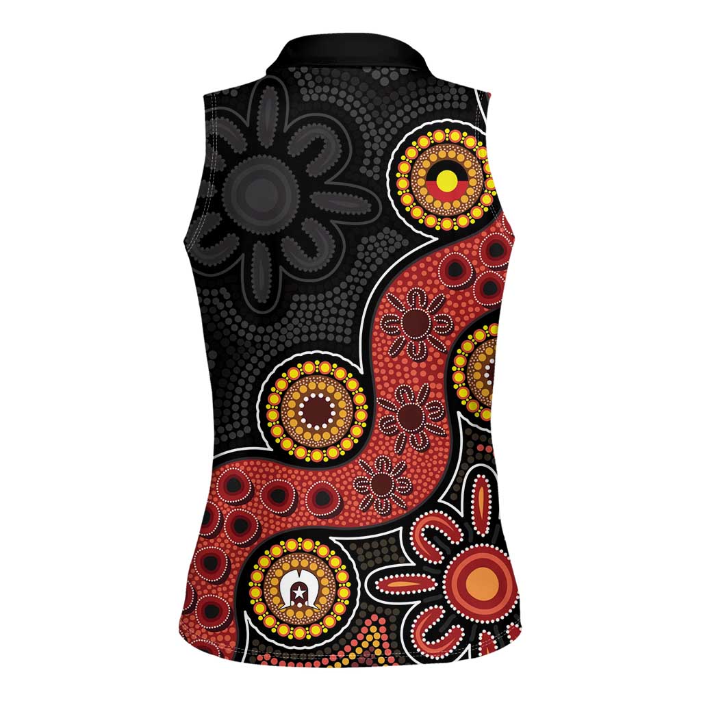 NAIDOC Week 2026 Women Sleeveless Polo Shirt 50 Years of Deadly Indigenous Pride