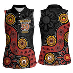 NAIDOC Week 2026 Women Sleeveless Polo Shirt 50 Years of Deadly Indigenous Pride