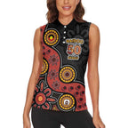 NAIDOC Week 2026 Women Sleeveless Polo Shirt 50 Years of Deadly Indigenous Pride