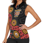 NAIDOC Week 2026 Women Sleeveless Polo Shirt 50 Years of Deadly Indigenous Pride