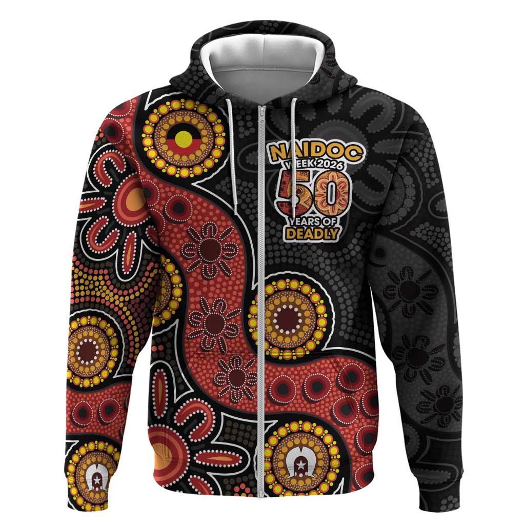 NAIDOC Week 2026 Zip Hoodie 50 Years of Deadly Indigenous Pride