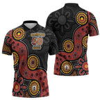 NAIDOC Week 2026 Zipper Polo Shirt 50 Years of Deadly Indigenous Pride