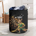 Australia Kangaroo Mascot Darts Laundry Basket Black Edition