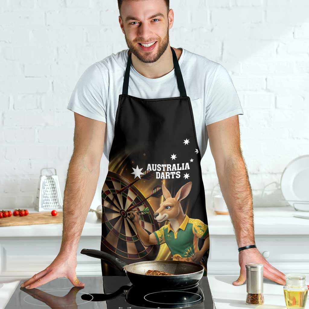 Australia Kangaroo Mascot Darts Apron Black Edition