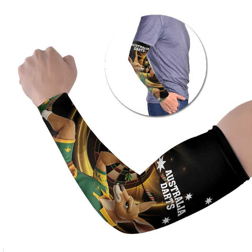 Australia Kangaroo Mascot Darts Arm Sleeves Black Edition
