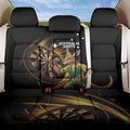 Australia Kangaroo Mascot Darts Back Car Seat Cover Black Edition