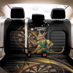 Australia Kangaroo Mascot Darts Back Car Seat Cover Black Edition
