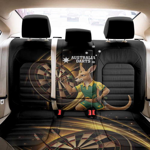 Australia Kangaroo Mascot Darts Back Car Seat Cover Black Edition