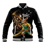 Australia Kangaroo Mascot Darts Baseball Jacket Black Edition