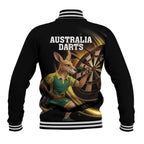 Australia Kangaroo Mascot Darts Baseball Jacket Black Edition