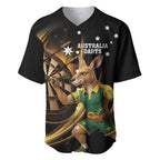 Australia Kangaroo Mascot Darts Baseball Jersey Black Edition