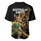 Australia Kangaroo Mascot Darts Baseball Jersey Black Edition