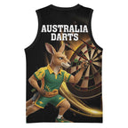 Australia Kangaroo Mascot Darts Basketball Jersey Black Edition