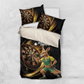 Australia Kangaroo Mascot Darts Bedding Set Black Edition