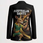 Australia Kangaroo Mascot Darts Blazer Black Edition