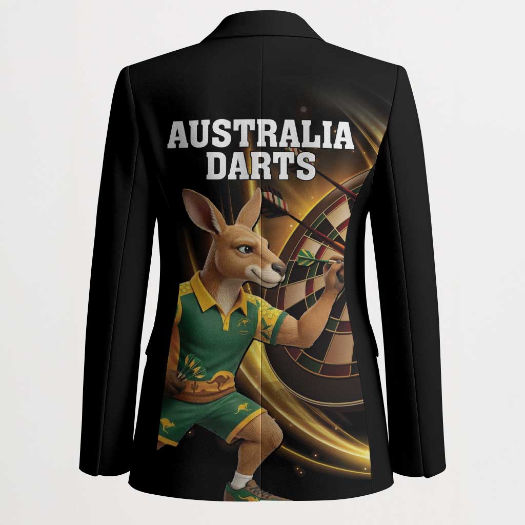 Australia Kangaroo Mascot Darts Blazer Black Edition